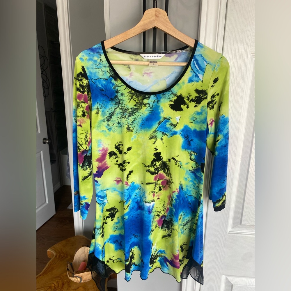 🌷Peter Nygard Colourful Abstract Tunic – Size Small 3/$30